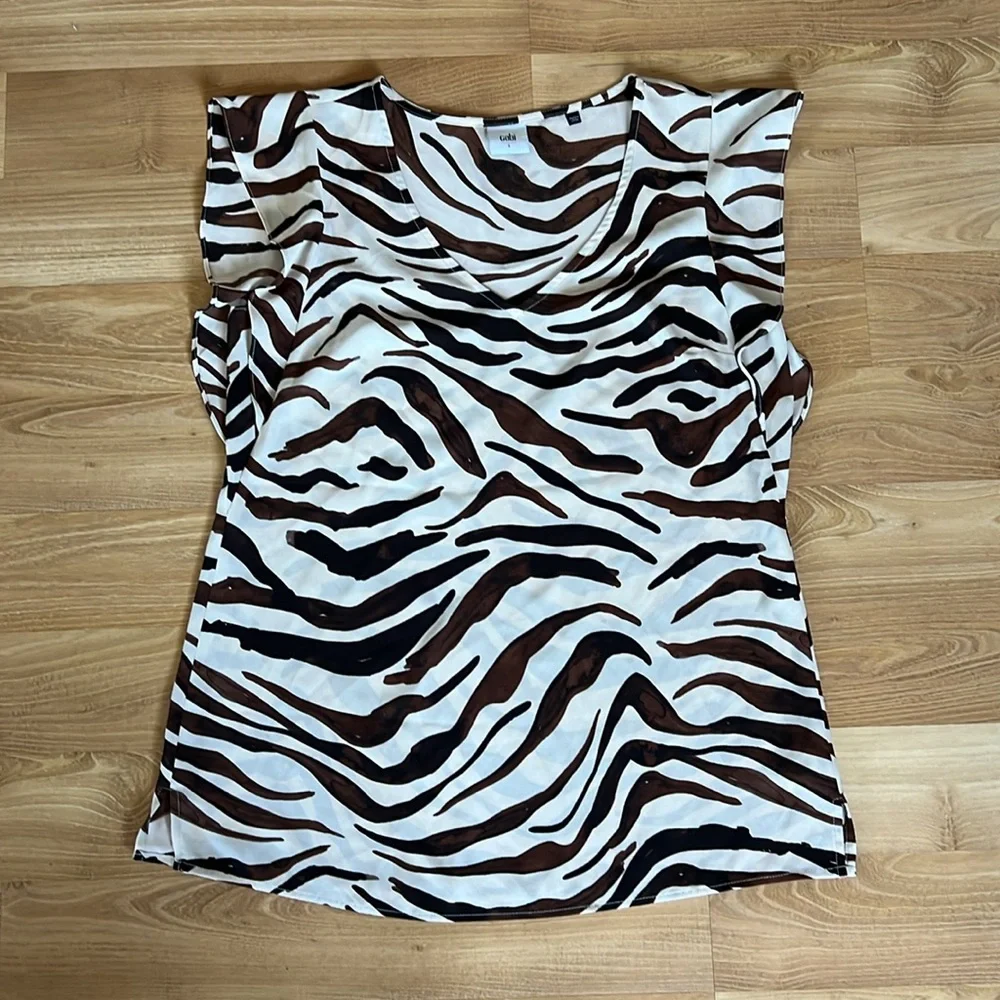 Cabi Animal Print Blouse_2